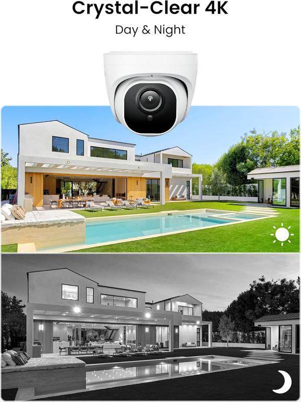 REOLINK 4K Security Camera System, 4Pcs H.265 Poe Wired Turret Cameras with Pers gallery