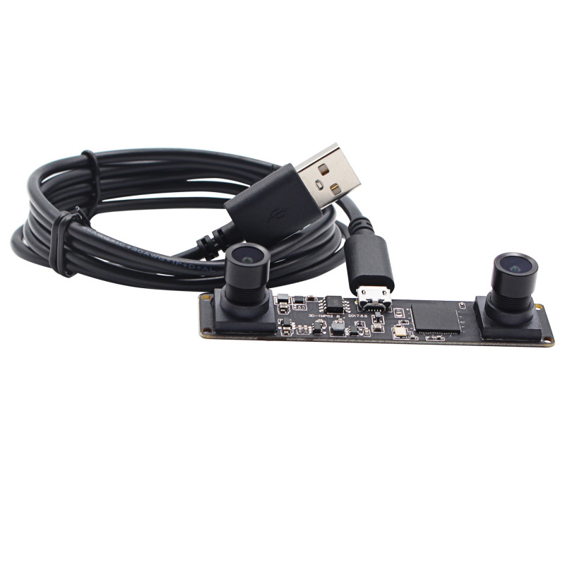 Synchronization 960P Dual Lens USB Camera Module MJPEG 60fps for 3D VR Camera gallery
