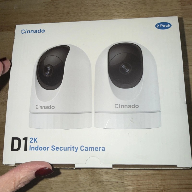 Cinnado D1 2K Indoor Security Cameras (2-Pack)