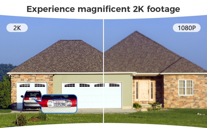 2K WiFi Home Security Camera Outdoor Wireless 2.4G Surveillance Camera Night gallery