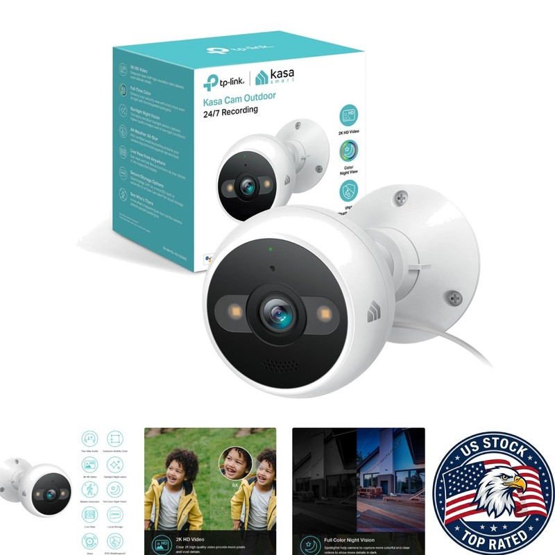 KC420WS Wired Security Camera – 24/7 Recording & 2-Way Audio for Home Safety