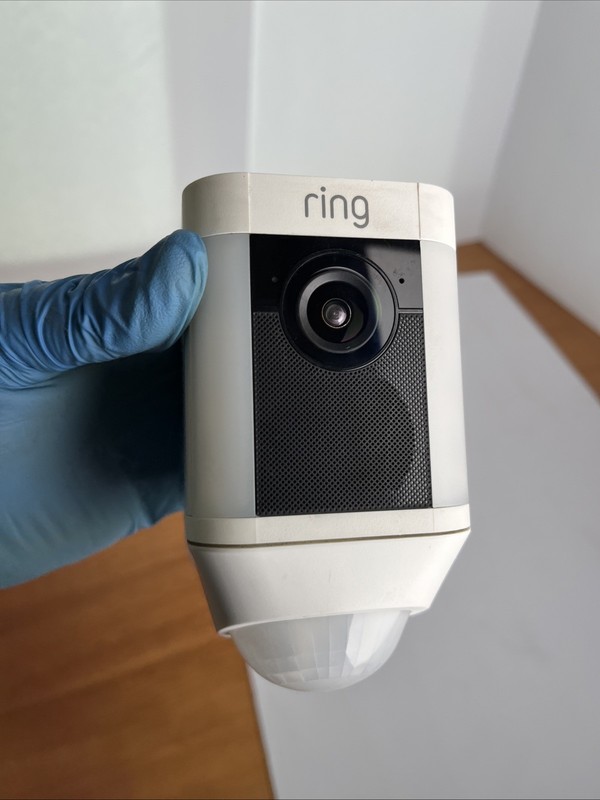 Ring Spotlight Cam Outdoor/Indoor Wireless 1080p Camera & 3 Batteries TEST/WORKS gallery