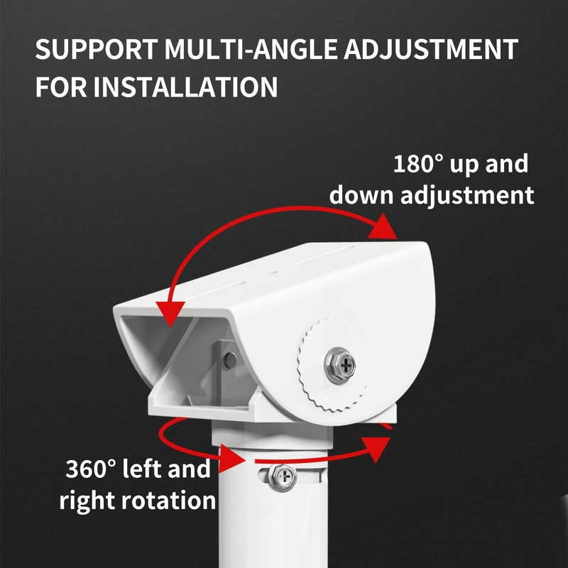 Solid J-Pole Bracket Extendable Mounting Holder for Security Surveillance Cam gallery