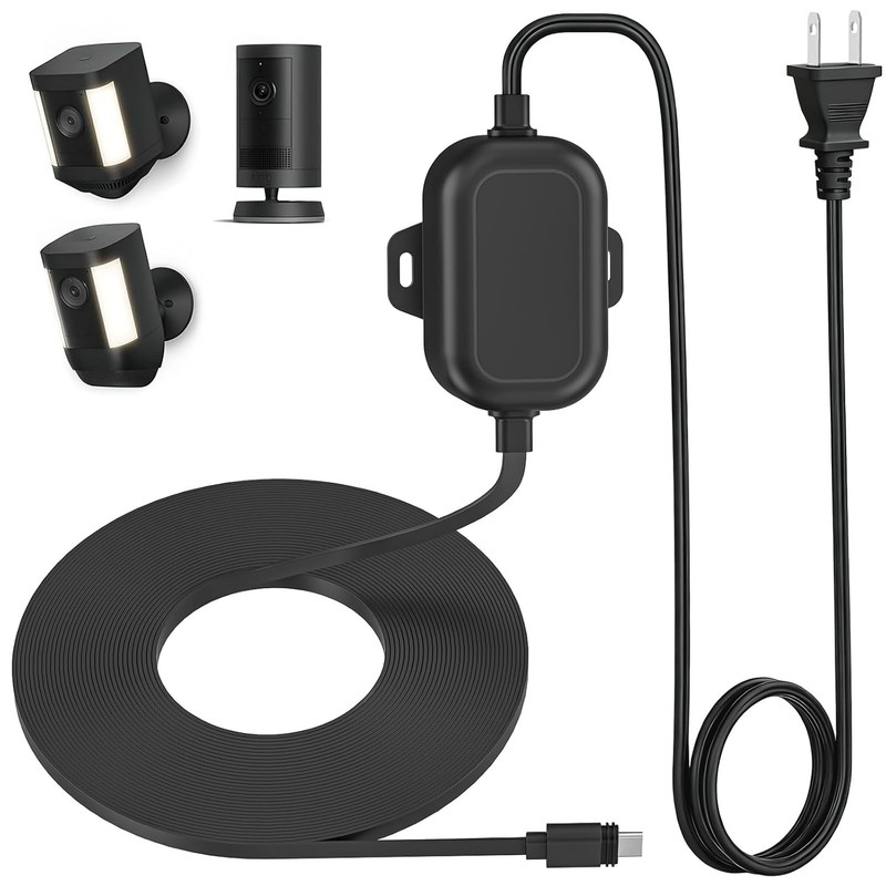 Ring Power Cord for Outdoor Cam Plus Spotlight Cam Plus/Pro Weatherproof
