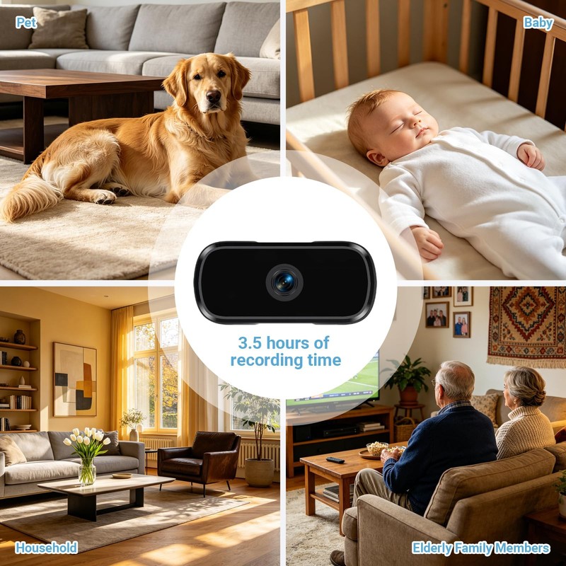 Mini Camera,1080P HD Portable Home Security Camera,Equipped with Motion Detec... gallery