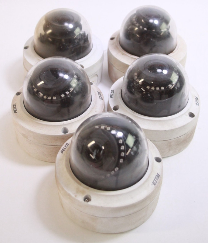 Lot of 5 Pelco Sarix IMP231-1ES Indoor IP Mini Dome Cameras Untested READ