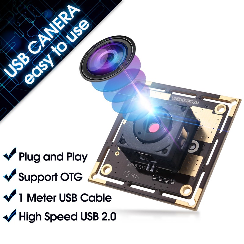 5MP USB Camera Module For Raspberry Pi OV5640 Webcam w/ 30Degree Autofocus Lens gallery