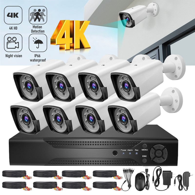 8CH H.265+ 5MP Lite DVR 1080P FHD Home Security Camera System Kit Outdoor CCTV gallery