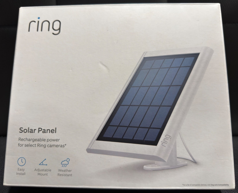 Ring Solar Panel (Compatible with Spotlight & Stick Up Cam Battery)