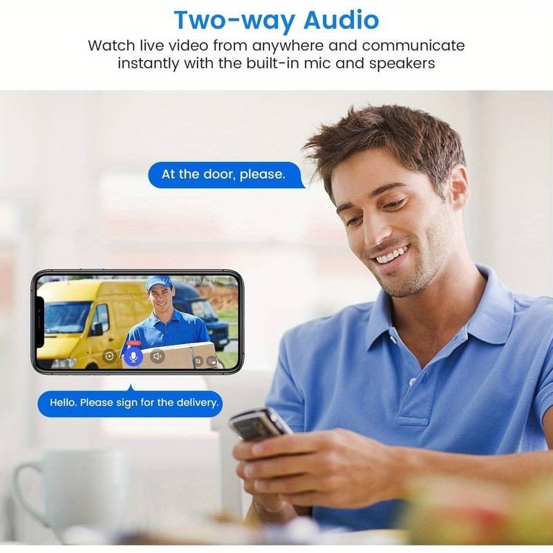 Doorbell Camera Wireless Visual 2.4G WiFi 2 Way Audio Battery Doorbell gallery