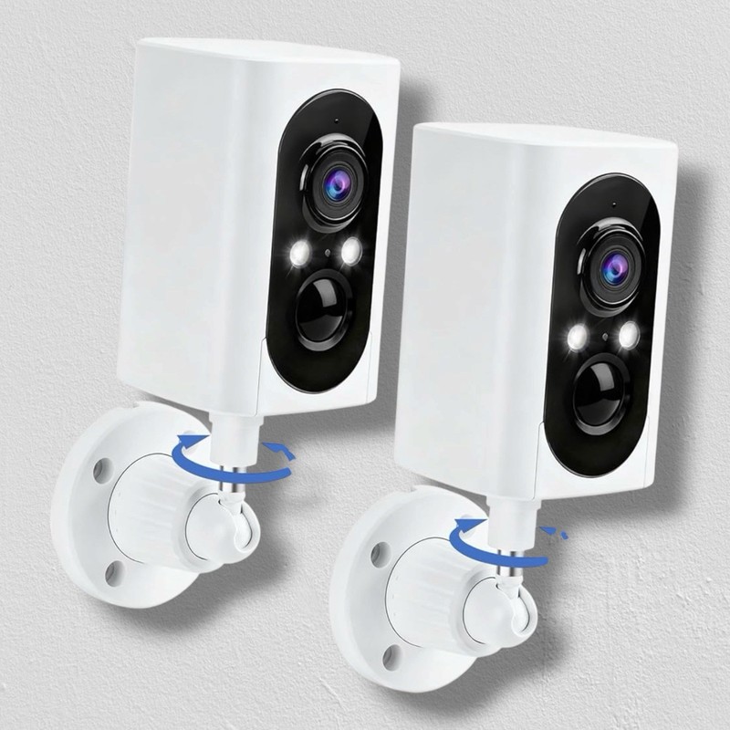 Security Cameras Wireless Outdoor 355° Pan Rotating 2K Color Night Vision…
