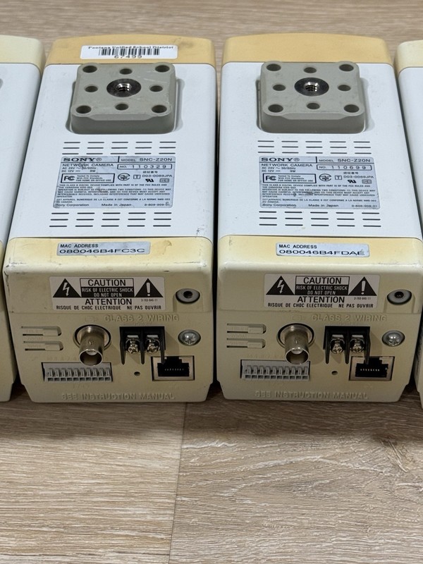 5 LOT Sony SNC-Z20N 1/4 type CCD Network Camera Security Surveillance As Is gallery