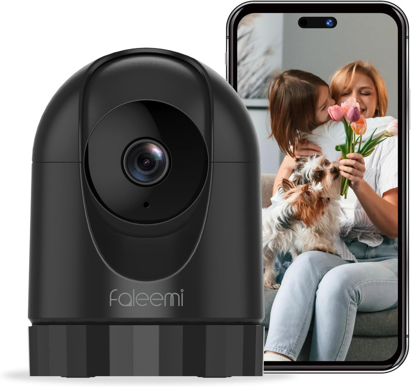 2K Pan/Tilt Indoor Wifi Security Camera with Motion Detection & Auto Tracking, N gallery