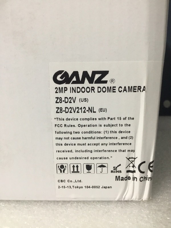 Ganz Z8-D2V CCTV Color Camera W/2.8-12mm Full HD 1080P 2MP IR 98ft Hybrid NEW! gallery