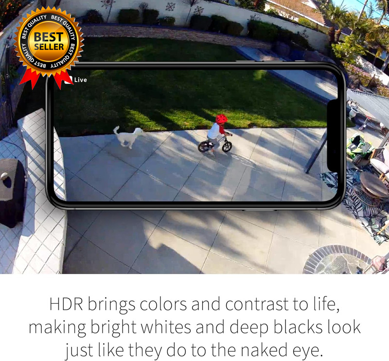 Pro 5S Spotlight Security Camera 2K HDR Outdoor Wireless Dual-Band Wi-Fi Connect gallery