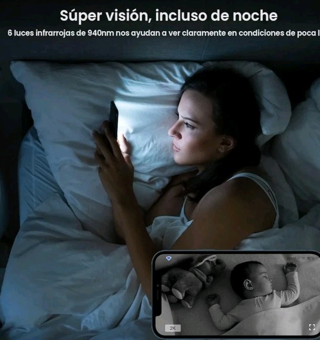 GALAYOU WiFi Camera 2K, Indoor Home Security Cameras for Baby/Elder/Dog/Pet... gallery