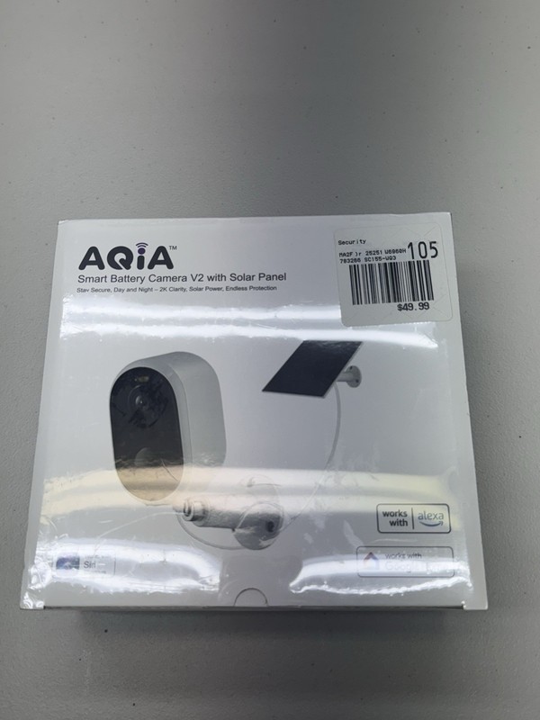 AQiA 2k (SC155-WQ3) Smart Battery Camera V2 with Solar Panel - New in Box gallery