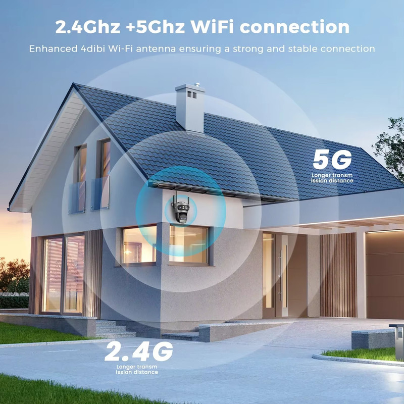 20MP Outdoor Wireless Wifi Security Protection Surveillance Camera Four Lens Thr gallery