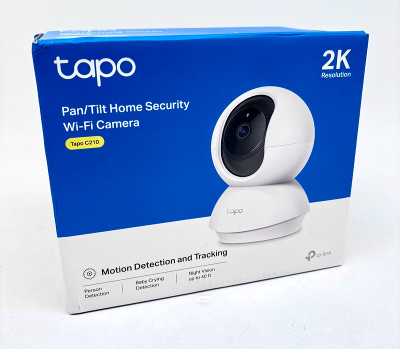 Tapo C210 2K Pan Tilt Home Security Camera AI Motion & Night Vision