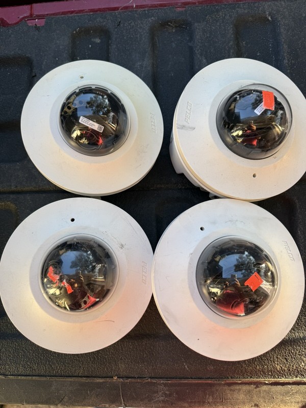 4- Used Pelco Security Cameras , Not Sure Model