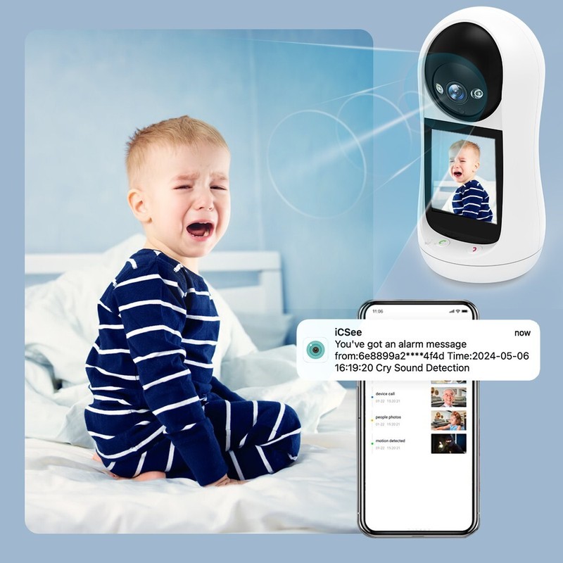 3MP Video Calling Camera With 2.8 Inches Screen for Elder and Baby Mornitor gallery