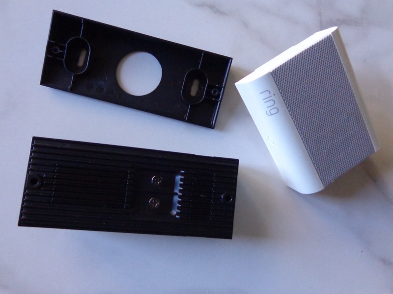 ring wired video doorbell camera - black - chime gallery