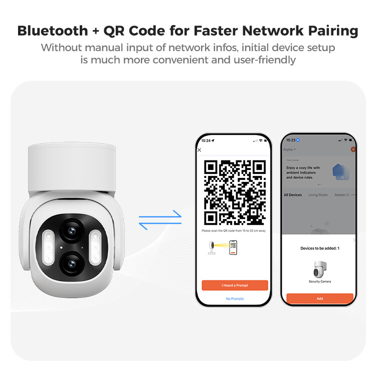 ARPHA 2MP Wireless Security Camera Night Vision Pan and Tilt Voice Control IP65 gallery