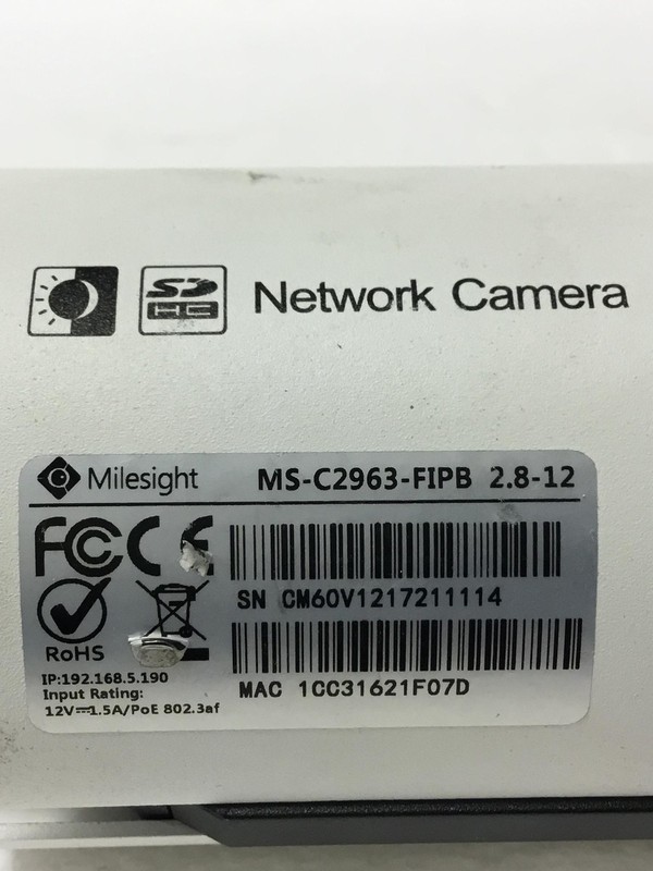 MILESIGHT Remote Focus and Zoom IR Mini Bullet Camera MS-C2963-FIPB WORKING QTY gallery