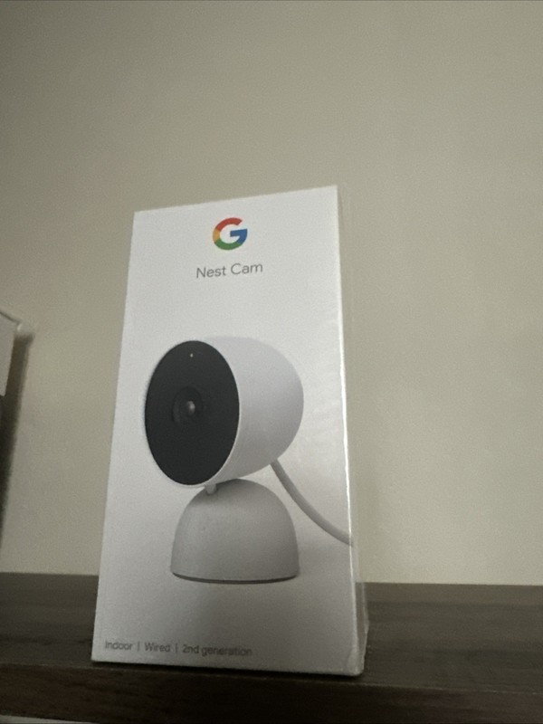 Google Nest Cam 2nd Gen Wired 1080p Indoor Home Security Camera White GJQ9T