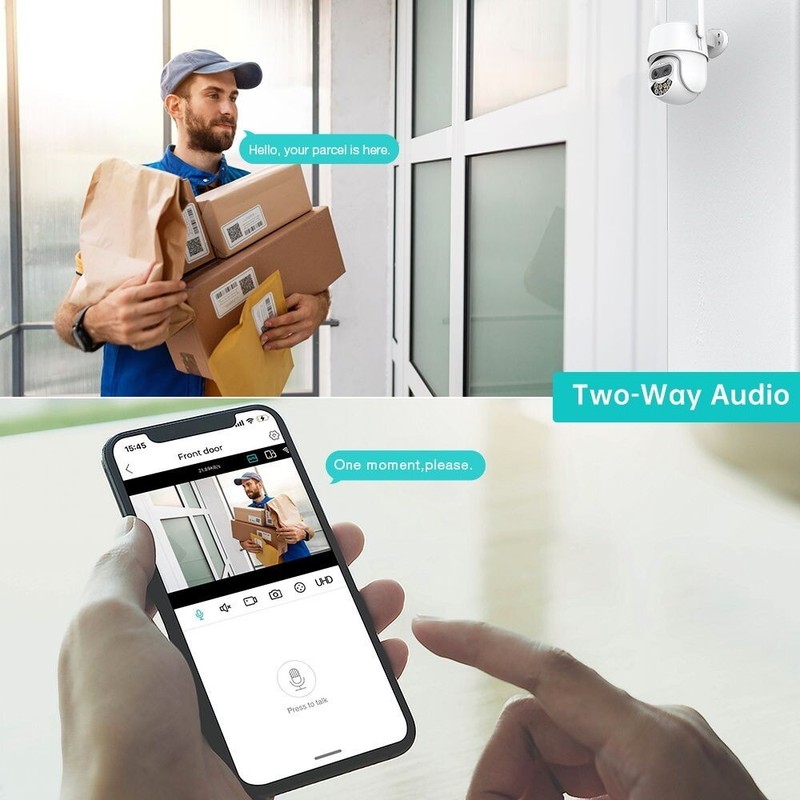 8MP WiFi Surveillance Camera 8X Digital Zoom Outdoor Video Security PTZ Camera gallery
