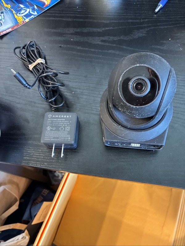 Amcrest IP2M-841B Indoor Pan/Tilt 1080P WiFi IP Security Camera – Black Untested