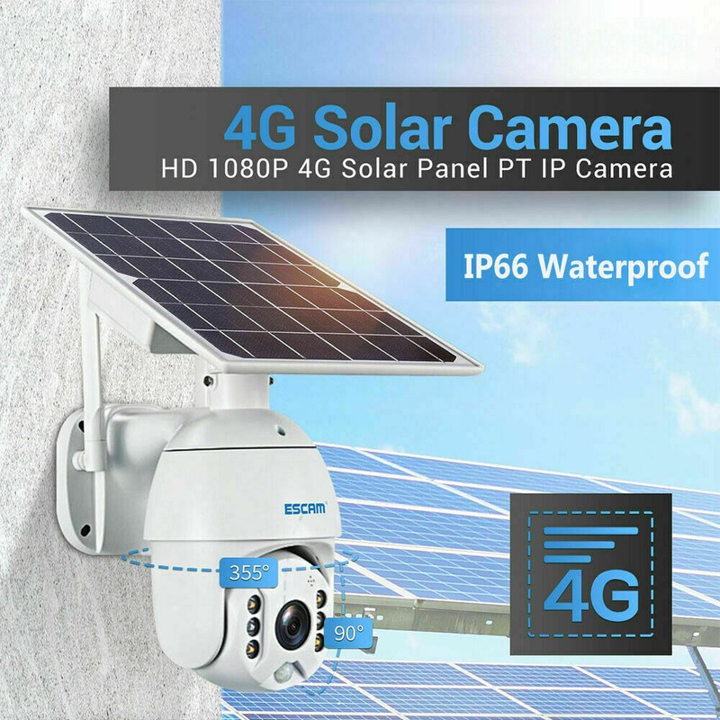 4G Wifi Solar Power PTZ IP Security Camera 1080P CCTV HD Waterproof Outdoor Cam gallery