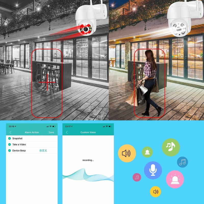 1080P PTZ Wireless IP Camera Waterproof 4X Digital Zoom Speed Dome Super Mini Wi gallery