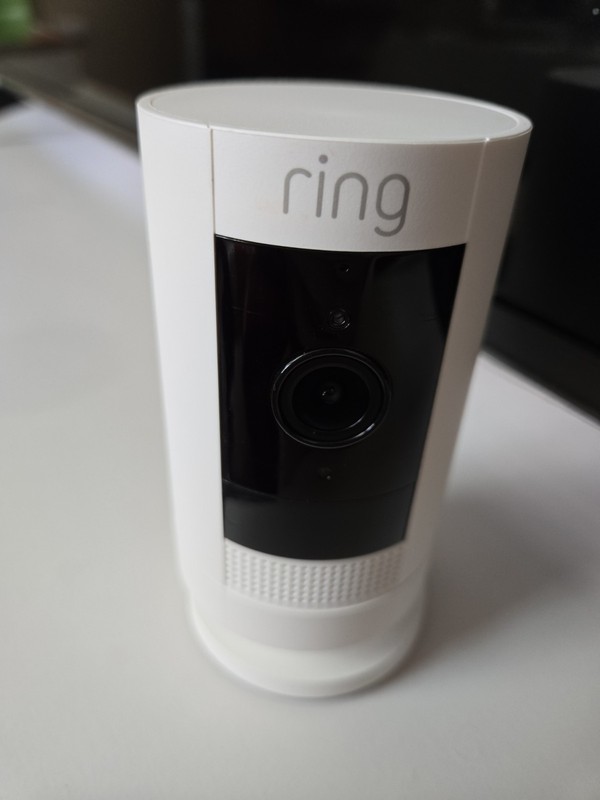Ring Stick Up Security Camera Wireless White Indoor/Outdoor