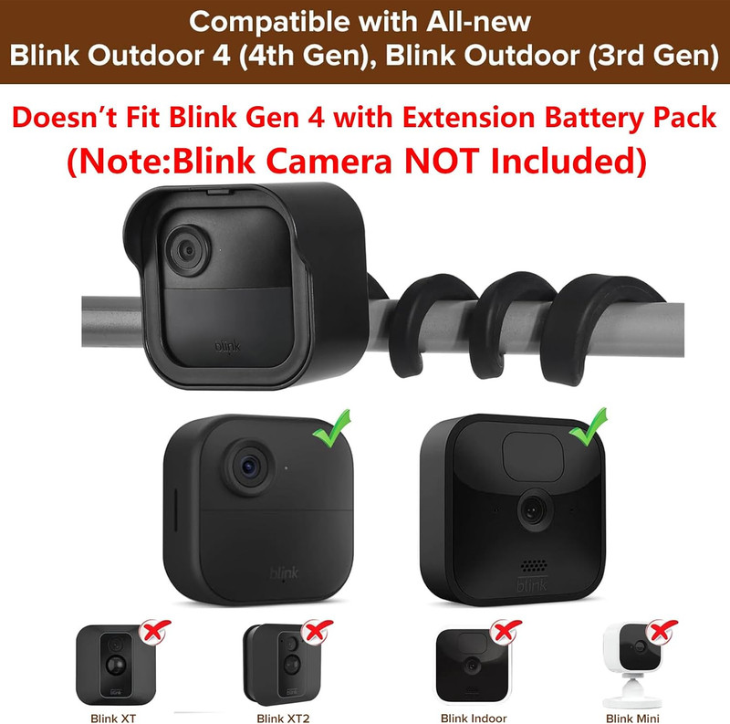 delilyn Flexible Twist Mount for All-New Blink Outdoor 4 (4th Gen) & Blink Outdo gallery