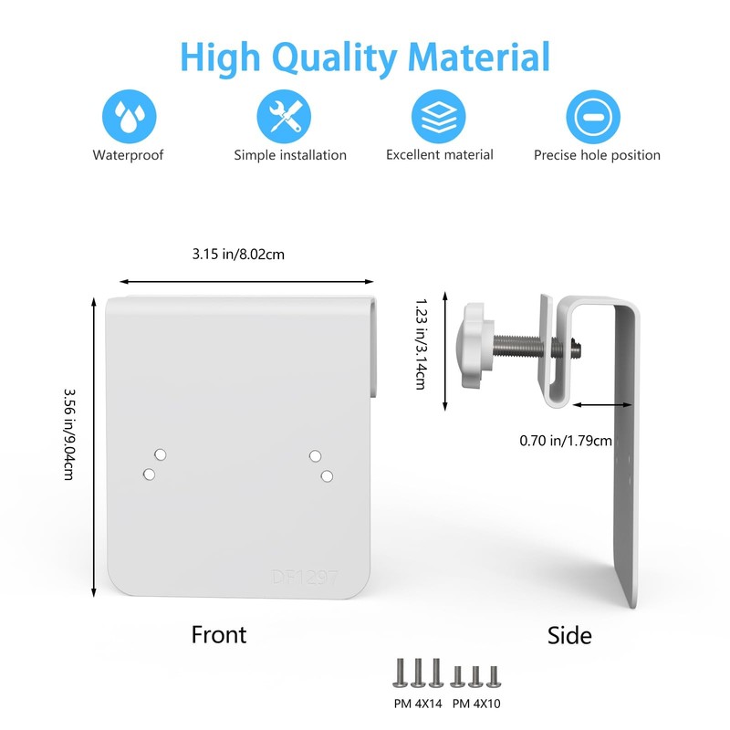 VOMENC Gutter Mount for TP-Link Tapo C402, C460, C403, C660, C615F, C645D, C4... gallery