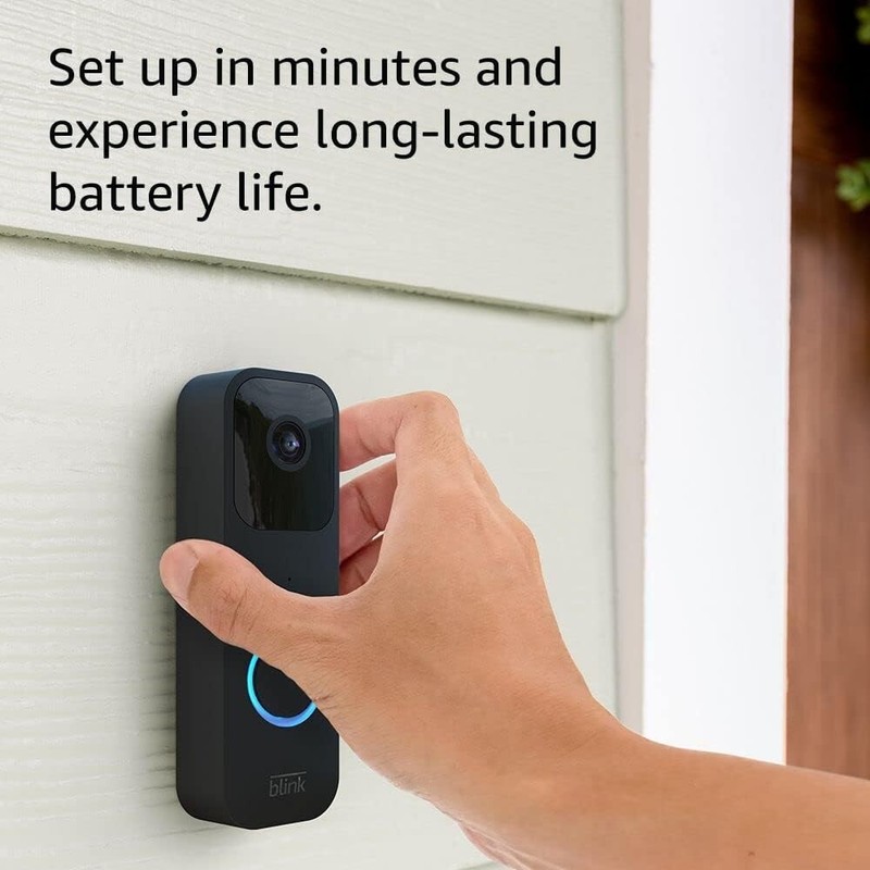 Blink Video Doorbell | Two-way audio, HD video, motion and chime app alerts and gallery