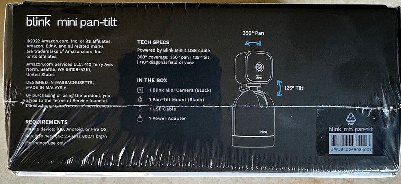 Blink Mini Pan-Tilt Rotating HD Indoor Wired Smart Security Camera 2-Way Audio gallery