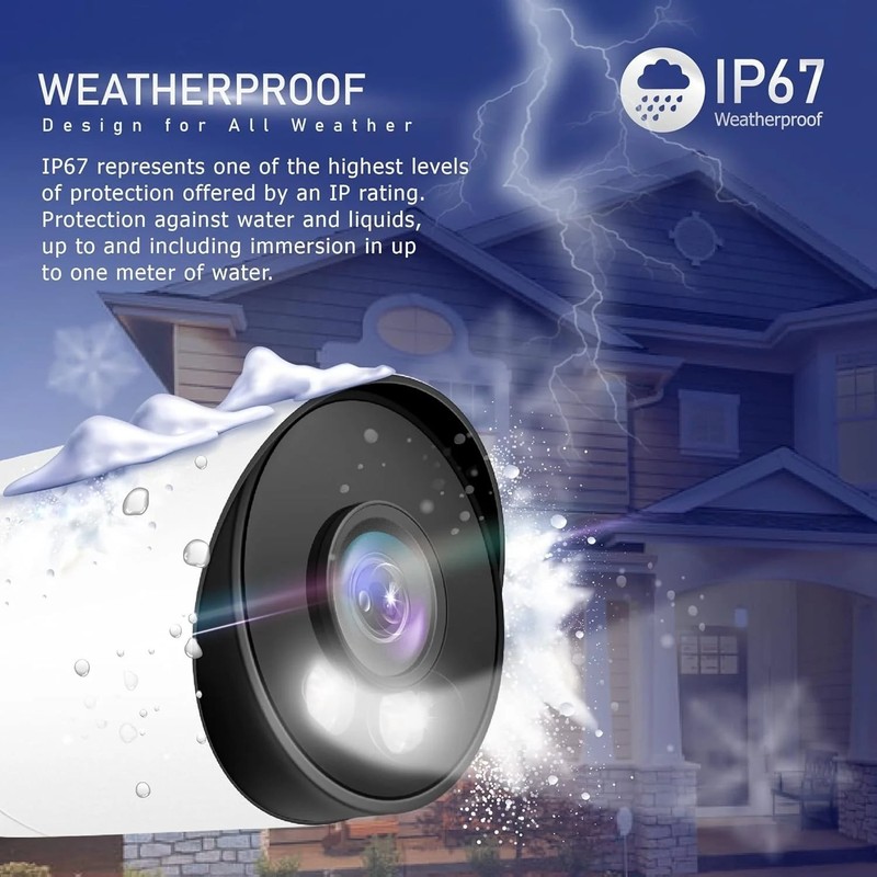 Marquis/Universal 8MP Color Night PoE Bullet IP Camera with Audio 2.8mm gallery