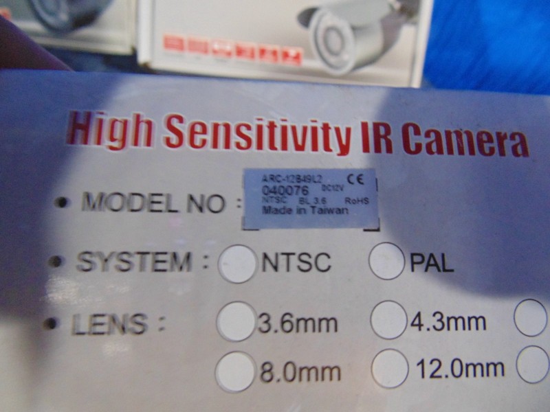 (4) NEW ARC-12B49L2 HIGH SENSITIVITY IR CAMERA 3-AXIS CONCEALED CABLE BRACKET.. gallery
