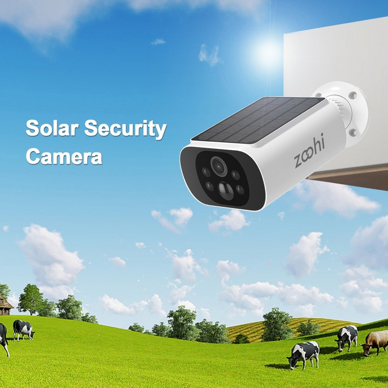 Solar Security Camera WiFi 4MP Wireless Battery Powered Energy Outdoor gallery