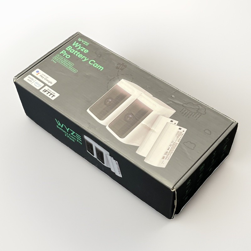 Wyze Battery Cam Pro 2-Pack 2.5K HDR Wireless Outdoor WYZECOP-RB2PK