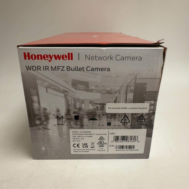 New Honeywell White HC35WB8R2 WDR IR MFZ Bullet Camera gallery