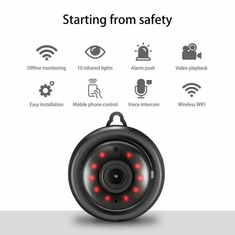NEW 1080P Wireless IR Camera WiFi Indoor Security small System Night Home CAM gallery