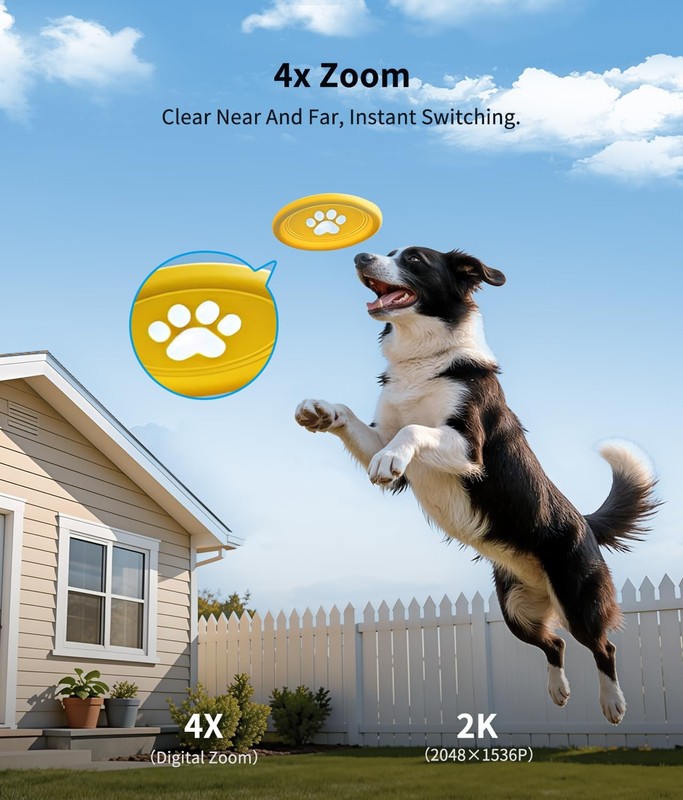 2K Solar Security Cameras Wireless Outdoor, 360° View Outdoor Camera for Home... gallery