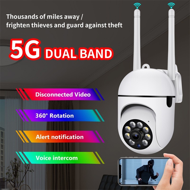 4-Pack Wireless 5G WiFi Security Camera System Smart Outdoor Night Vision 1080P gallery