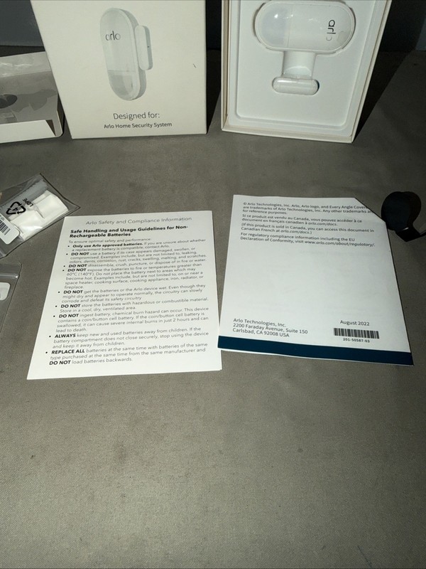 arlo - MS1001-100NAS - Sensor with 8 Functions for Home Security System - White gallery
