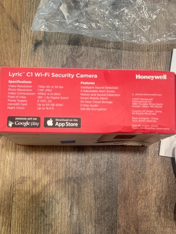Honeywell Lyric C1 Wi-Fi Security Camera CHC8080W1000 gallery