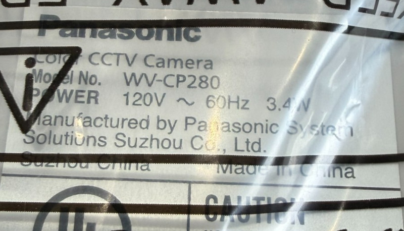 NEW PANASONIC WV-CP280 COLOR CCTV CAMERA WVCP280 gallery
