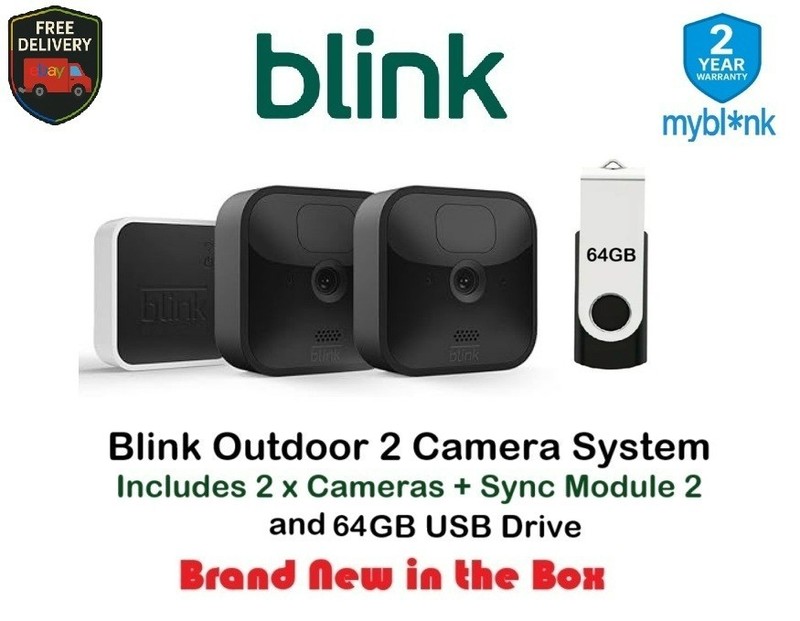 Blink Wireless HD Smart Security, Alexa enabled 2 Camera Gen 3 System + 64GB USB